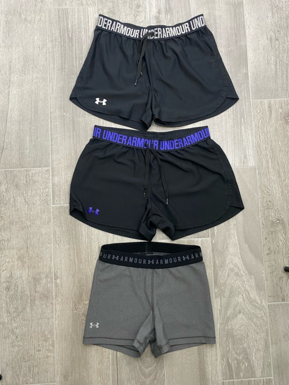 Under Armour bundle (3 pair) Women's athletic shorts size SM